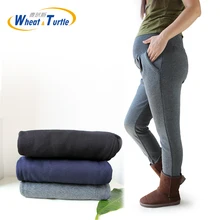 2016 Vente Chaude Bonne Qualité Coton De Maternité Pantalons Tous Les Match épaissir Velours Chaud D’hiver Pantalon Pour Les Femmes Enceintes Grande Taille XL-4XL
