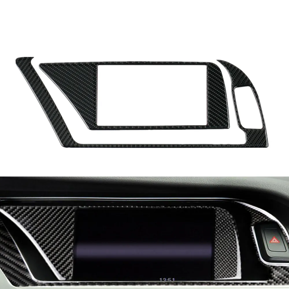 

Carbon Fiber GPS Navigation Panel Frame Trim Carbon Fiber For Audi B8 A4 A5 S4 S5 RS4