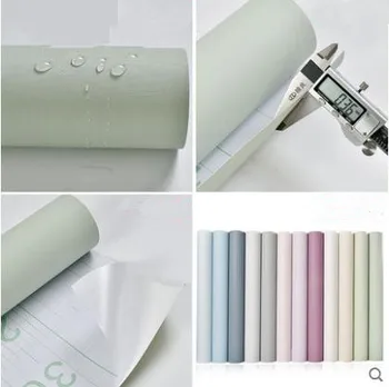 

Wallpaper dormitory college bedroom wallpaper waterproof solid color modern minimalist bedroom warm girl girl ins wind