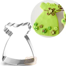 10 шт. платье для маленьких девочек формочки для печенья Patisserie gateau металлический бисквит форма украшения для кексов высечки кондитерских изделий штамп инструмент нож для мыла