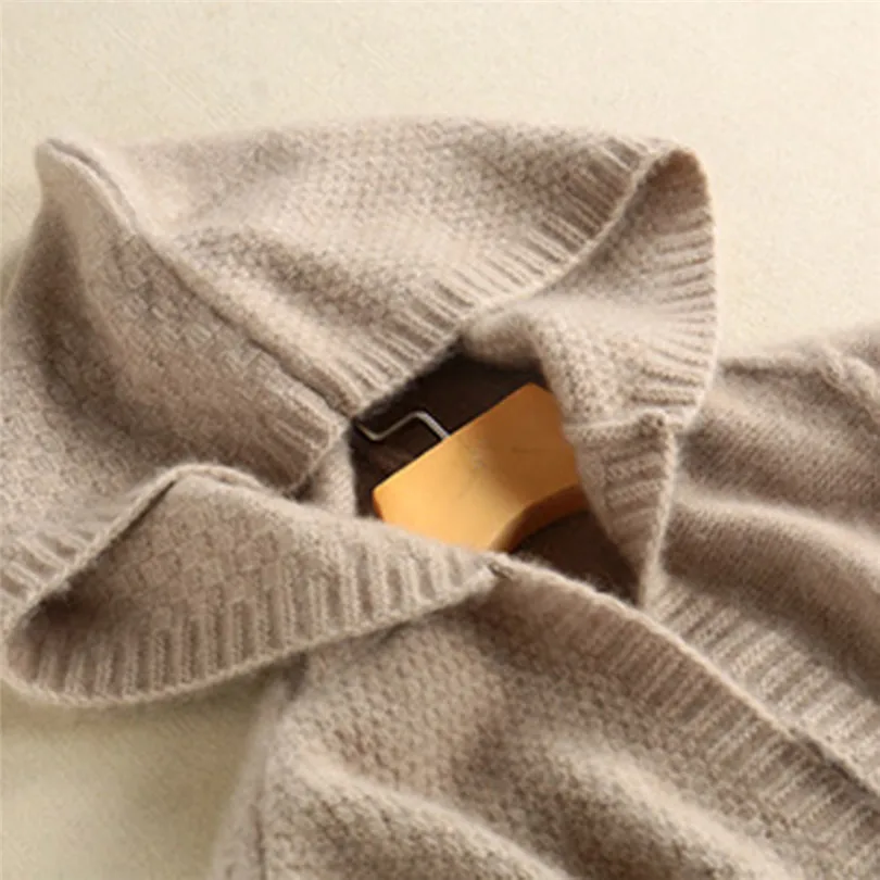  New Fashion Women Autumn Winter Keep Warm Casual Daily Hoodied Outwear Umbilical Twist Knitted Cardigan Sweater #4F09 (17)