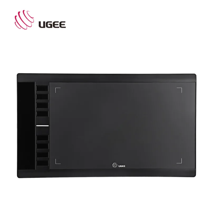 Цифровые планшеты для рисования 10x6 дюймов Ugee M708 V2 графический планшет для компьютерного инструмента для рисования PS доска для рисования подарок для детей - Цвет: Black
