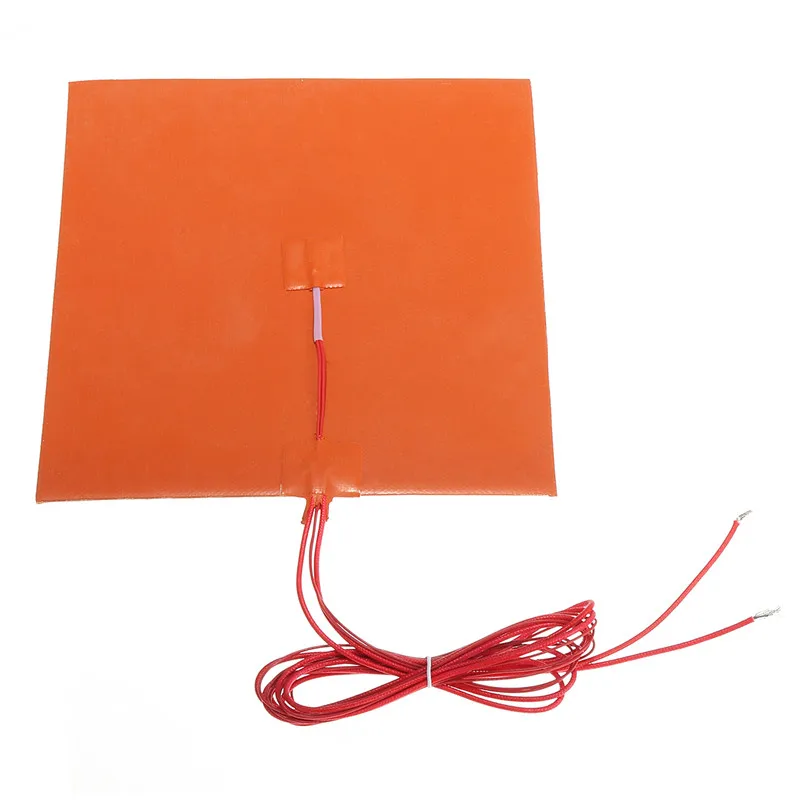 Pаспродажа 200x200 мм 110 В 220 В 200 Вт силиконовая грелка с подогревом W Термистор для 3D принтеров части электрические нагревательные колодки