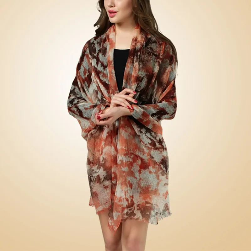 

100%cashmere super-thin printed women's fashion long scarf shawl pashmina large size 90x200cm