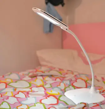 

[Seven Neon]2sets ultral slim 26pcs 5W high bright SMD 3528LED 3color temperature dimmable rechargeable flexible table lamp