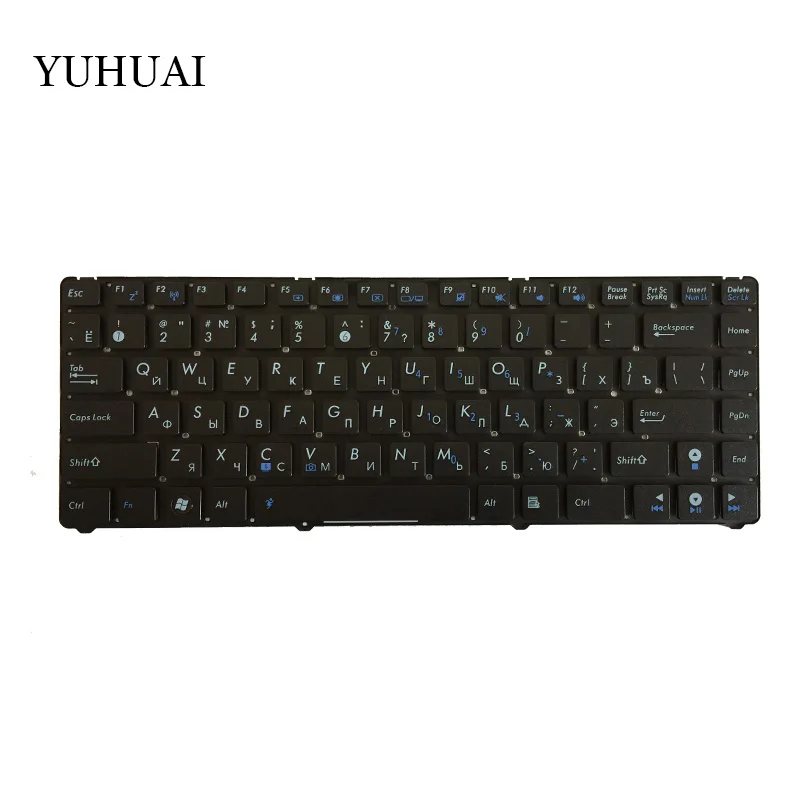 Русская клавиатура для ноутбука ASUS EEE PC EPC 1201 1215 U20 U20A UL20 1201HA 1201T 1201N 1201K RU черный без рамки