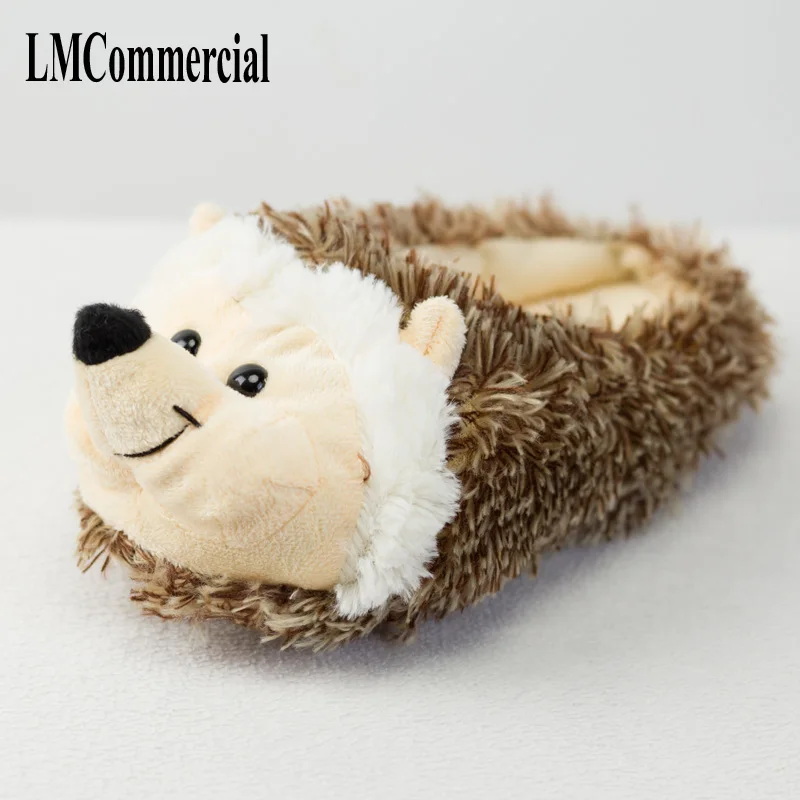 Comprar Zapatillas de interior oferta especial de perro personalizado a los amantes calientes del erizo del invierno Zapatillas de casa Zapatos gruesos duros de fondo en los zapatos de los amantes del suelo