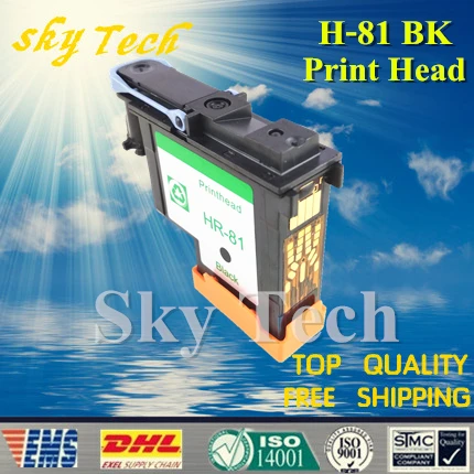 Одна часть BK восстановленная печатающая головка для hp 81 BK, для принтера hp DesignJet 5000 5500