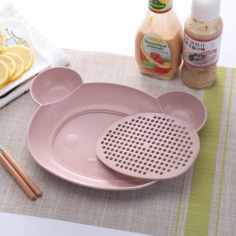 Baby Food Supplement Bowl BPA Free Infant Feeding Sub-grid Tray Set Dishes Toddler Anti-slip Plate Child Eating Tableware MY0023 (6)