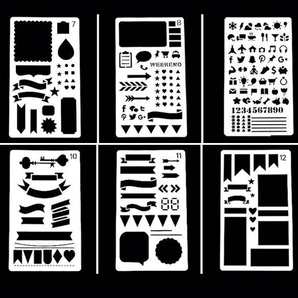 Aliexpress.com : Buy 20pcs/set New Creative DIY Stencils School ...