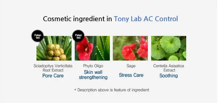 Tony Lab AC Управление Acne Пенка для умывания 150 мл умывания угорь увлажняющий отбеливание корейской косметики