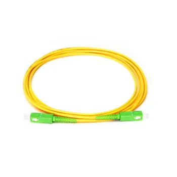 

fiber optic patch cord SC/APC-SC/APC white cable 3.0mm 1m