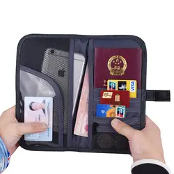 Портативный дорожный RFID блокирующий Держатель для паспорта кошельки для женщин Ультралегкая Сумка для документов держатель для кредитных