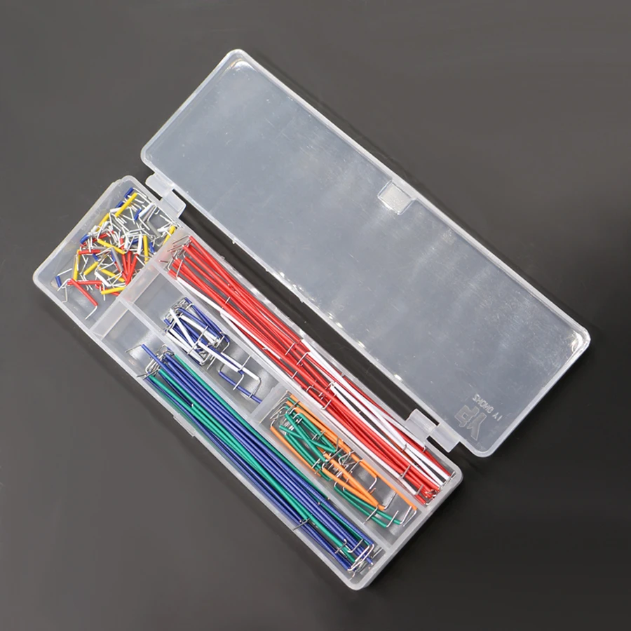 

Hot Sell 140 pcs U Shape Solderless Breadboard Jumper Cable Wire Kit For UNO Shield For raspberry pi Drop Shipping