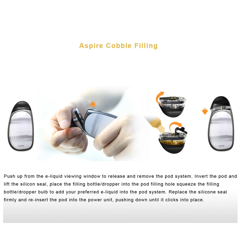 Бесплатный подарок оригинальный комплект Aspire cobble с 3 стручками aspire aio vape pod