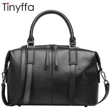 Tinyffa Luxury handbags women bags designer Famous brand Boston Genuine leather Messenger Shoulder Crossbody bag Tote