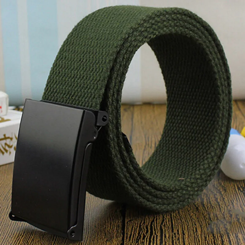 116cm army green Мужской ремень, модный, унисекс, армейский, тактический, поясной ремень, джинсы, мужской, Повседневный, роскошный, тканевый, пояс, Ceinture Femme - Цвет: 116cm army green