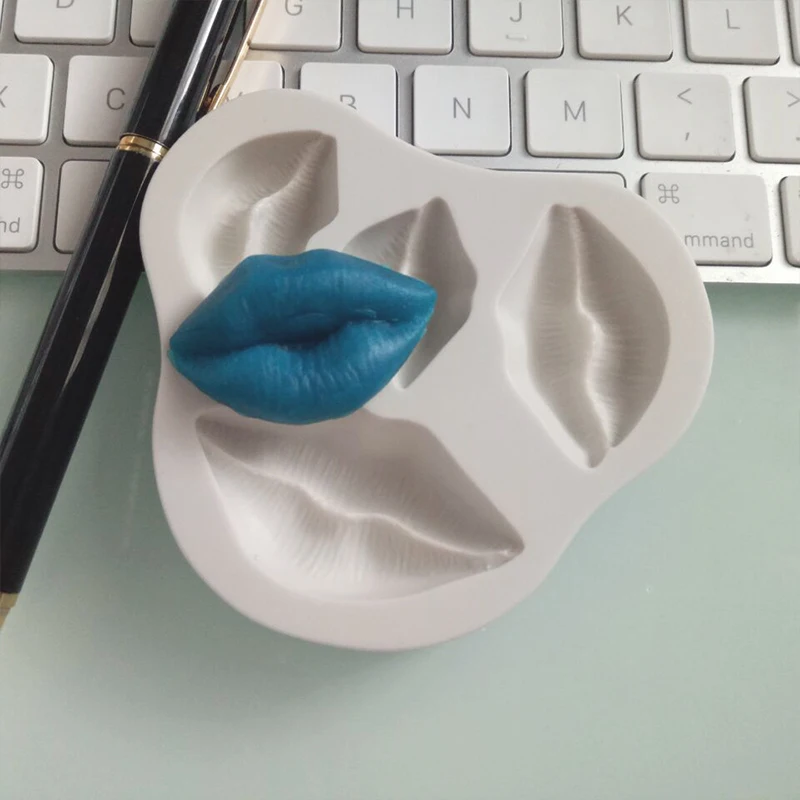 Силиконовая 3D форма для сексуальных губ помадки инструменты украшения тортов