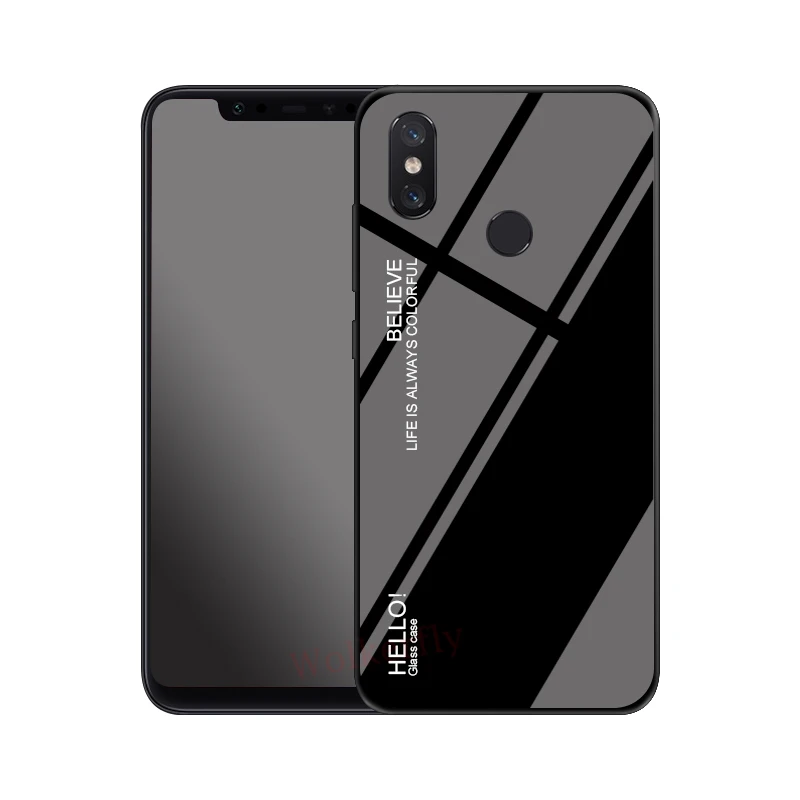 Градиентный чехол из закаленного стекла для телефона для Xiaomi mi 8 SE A1 A2 Lite Max 3 mi x 3 W красный mi 6A 5 Plus S2 на Red mi Примечание 7 5 6 iPad Pro 4X чехол