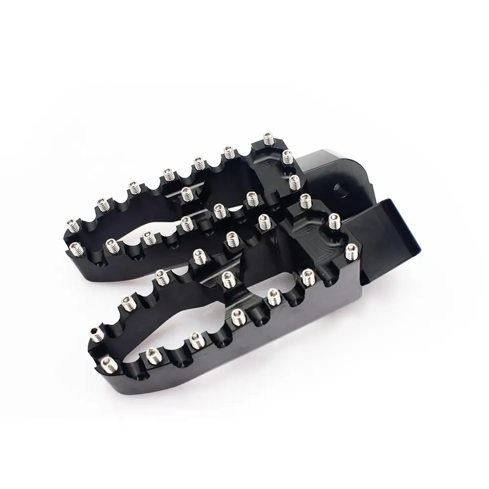 BIKINGBOY Billet Aluminum CNC Rear Footpegs Foot Pegs For Ducati Scrambler All Models Years Black &amp Silver Titanium | Автомобили и