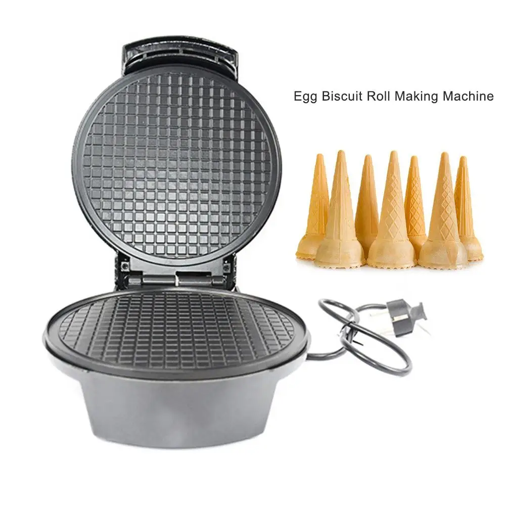 

New 1200W Household Electric Egg Biscuit Roll Making Machine Muffin Ice-Cone Maker Cake Tools
