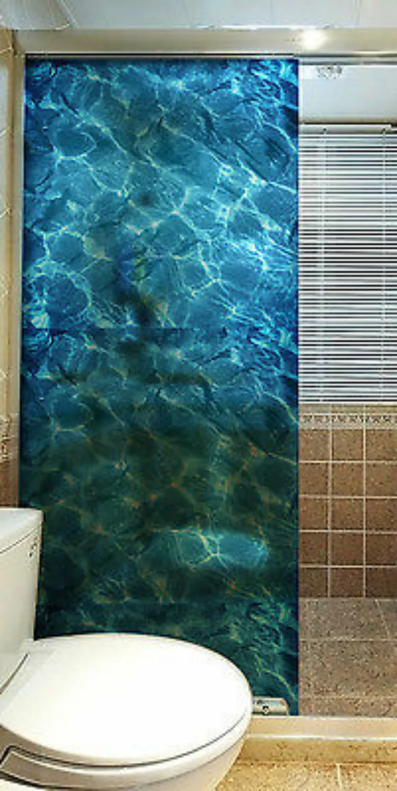 New Blue DIY Glass Decal Window Film Wall Sticker Home Bathroom Office