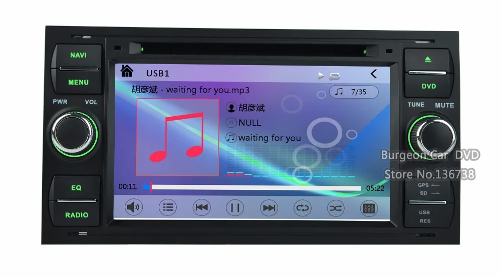 Discount HD Touch Screen Car DVD Player GPS Navigation System For Ford Focus Transit Fiesta C S MAX Connect Fusion Mondeo BT Radio Stereo 2
