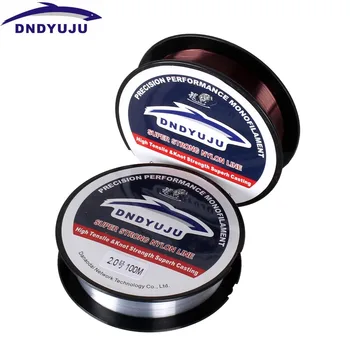 

DNDYUJU 4Pcs 100M 2Color Fishing Line Super Strong Japan 100% High Quality Nylon Transparent Fishing Line Not Fluorocarbon Line