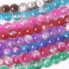 Wholesale 4/6/8/10mm Crystal Glass Beads Loose Spacer Crackle Round Pearl Charm Beads for women Jewelery Making DIY ► Photo 2/6
