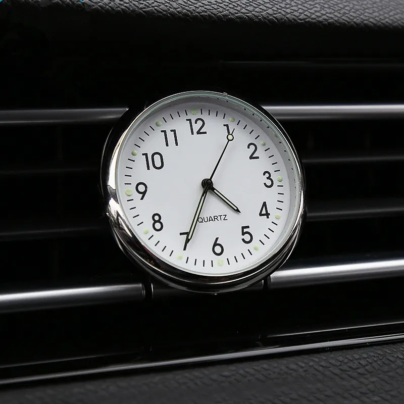 Baratos Lunasbore accesorios para el automóvil auto del coche del reloj luminoso electrónico digital coche reloj de cuarzo para Volkswagen VW Golf 4