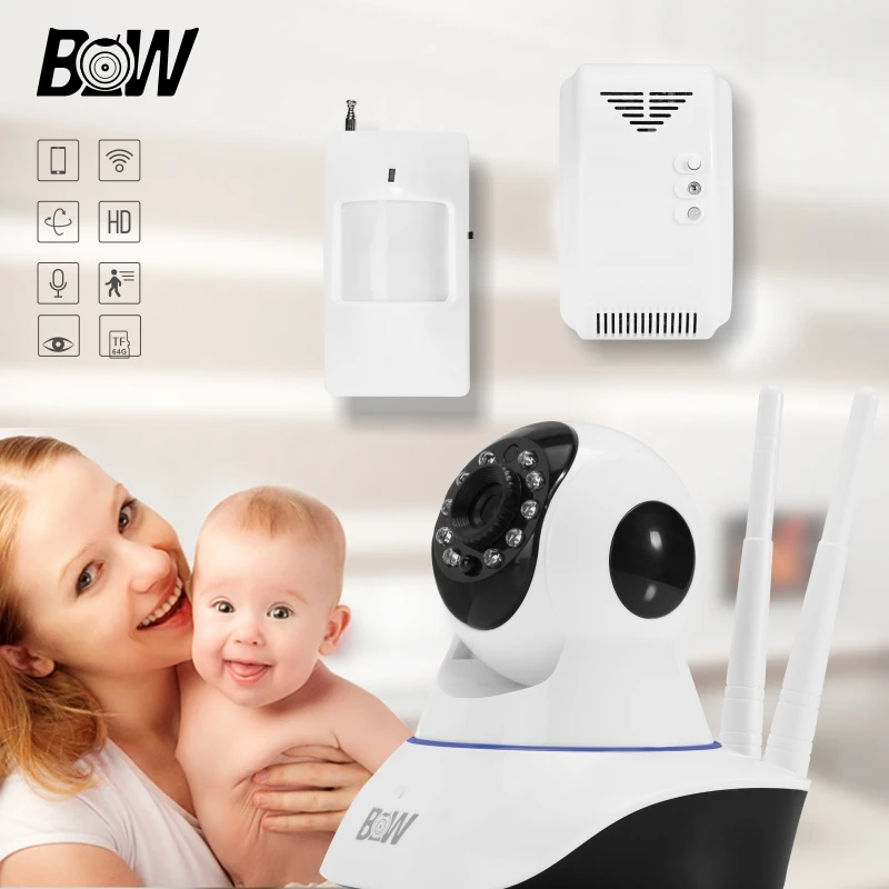 WiFi IP Camera 720P Home Security Camera IP Wi Fi + Infrared Motion