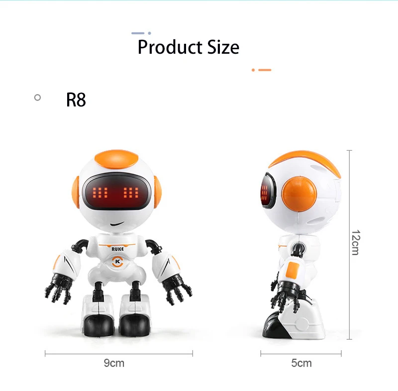 JJRC R8/R9 робот с сенсорным зондированием, Интеллектуальный светодиодный, умный, для глаз, голосовой, сделай сам, для тела, осанка, Детская Подарочная игрушка