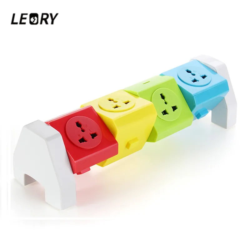 Продажа LEORY Smart USB power Strip 100 250 В 10A 2500 Вт креативные вращающаяся розетка 7 розеток 2 USB независимые выключатель, гнездо расширения