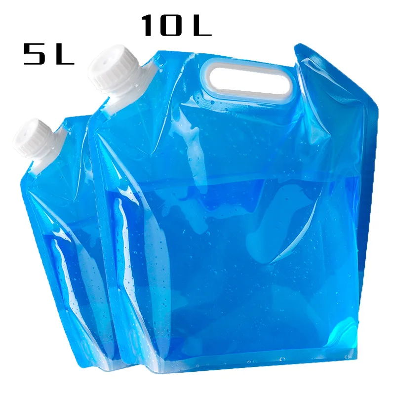 

10PCS Safurance Outdoor5L 10L Collapsible Camping Emergency Survival Water Storage Carrier Bag Supply Emergency Kit Safet