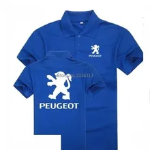 Летняя мужская рубашка поло Пежо, хлопковая рубашка поло с коротким рукавом, рубашки поло с машинным 4S, одежда для клиентов
