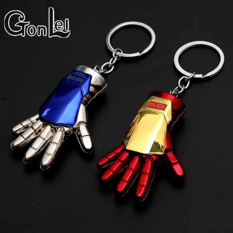

GonLel Avengers Endgame Thanos Infinity Glove Gauntlet Keychain For Men Gift Metal Chaveiro Car Key chain Accessories