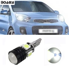 BOAOSI 1x T10 LED 5050 4smd + 1.5W Car LED T10 Canbus W5W No error Wedge Light For Kia sportage rio k2 k3 k5 ceed cerato sorento