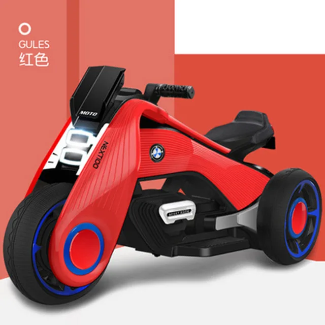 Десткий электромотоцикл, электрический мотоцикл трехколесный для детей Hurricane 6199 - Цвет: normal color 4