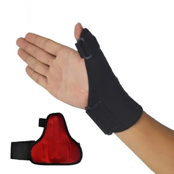 

Sport Thumb Protector Thumb Brace Wrist Brace Guard Wrap Glove Support Gym Adjustable Black Equipment