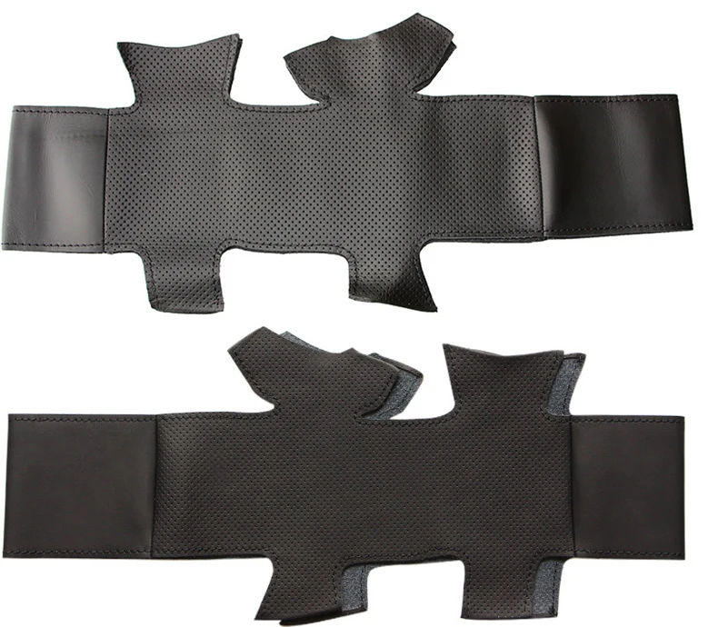 Black Artificial Leather Car Steering Wheel Cover for Volkswagen VW Passat B6