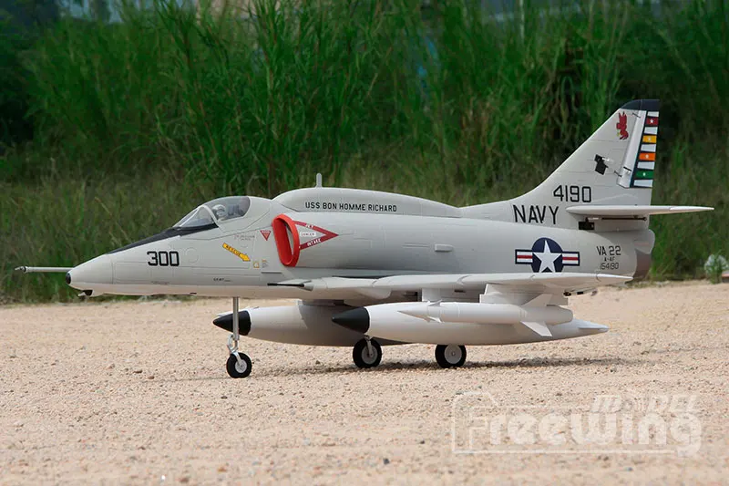 Freewing электрический RC EDF jet A-4E/F SKY HAWK самолет 80 мм вентилятор с электроприводом самолет 6s PNP или комплект+ S Выдвижная модель самолета хобби