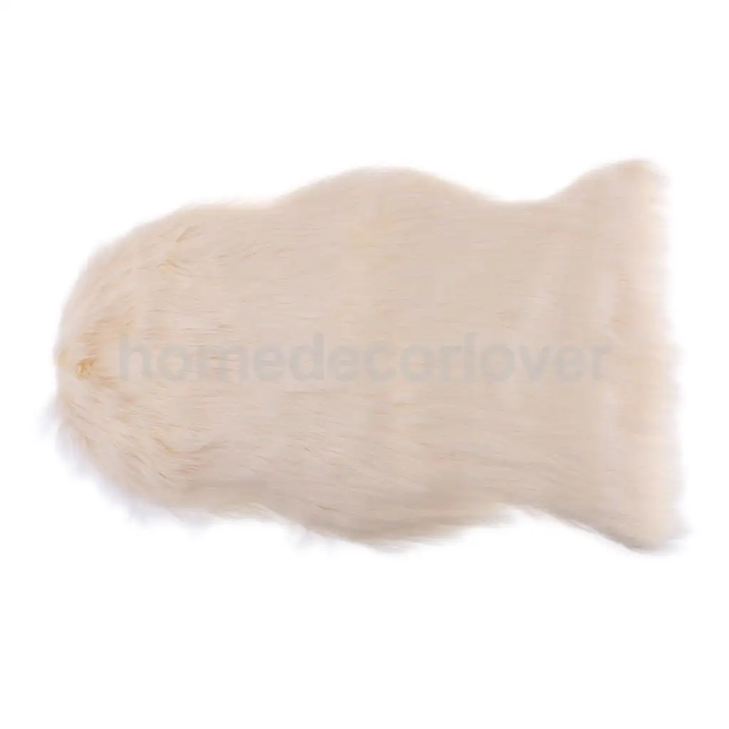 40x60cm Sheepskin Fluffy Skin Faux Fur Fake Rug Mat Rugs For Living Room Bedroom Sofa Floor 