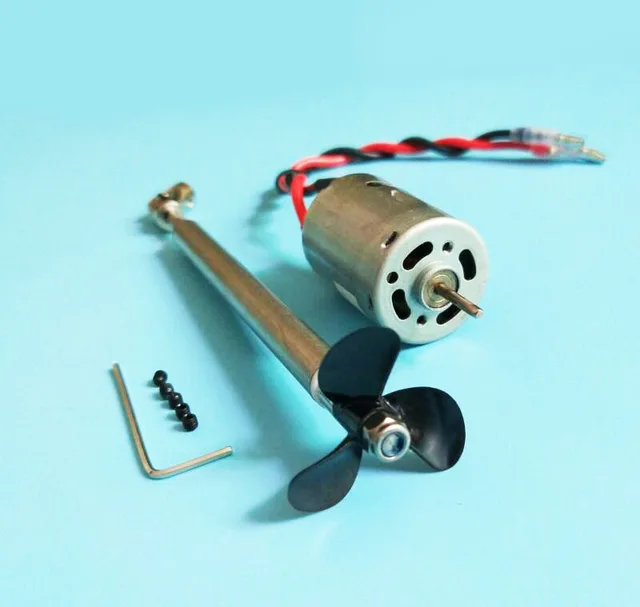 Free Shipping RC Boat 380 Drive Motor Shaft Propeller Kit 4mm Boat