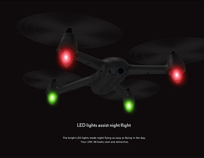 JJRC X8 Brushless Motor RC Drone with HD Camera 1080P 5G Wifi FPV Professional Drone GPS Positioning Quadcopter