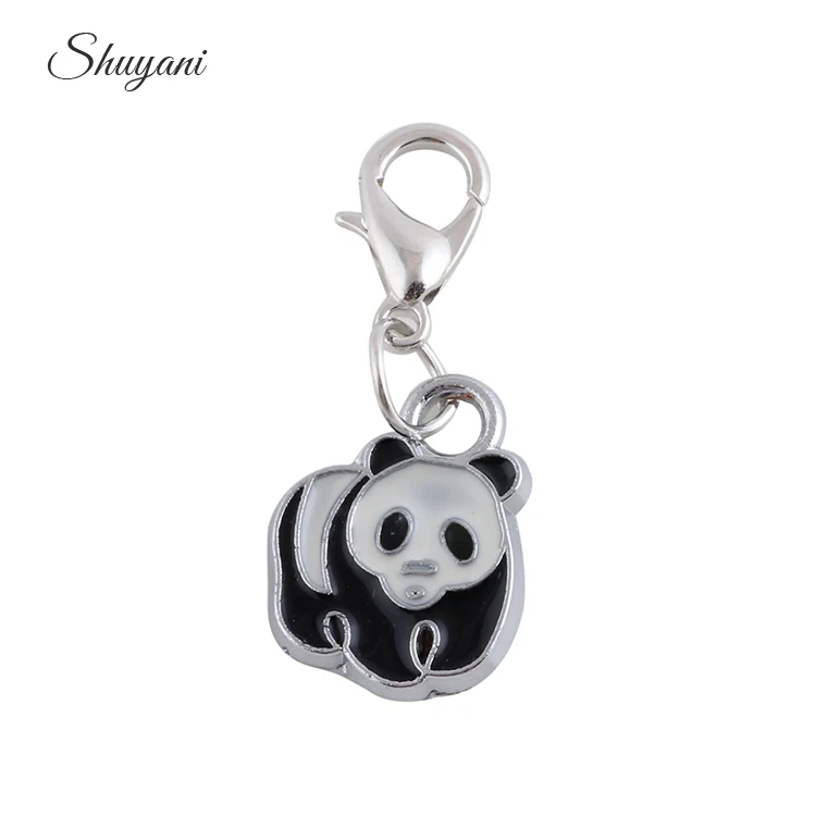 

New Arrival Wholesale Lovely Floating Animal Panda Dangle Fit Memory Locket Jewellery