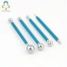 4 шт./компл. из нержавеющей стали инструменты для моделирования торта резные Костюмы Набор DIY конфеты шариковая ручка Синие средства для красоты LYQ