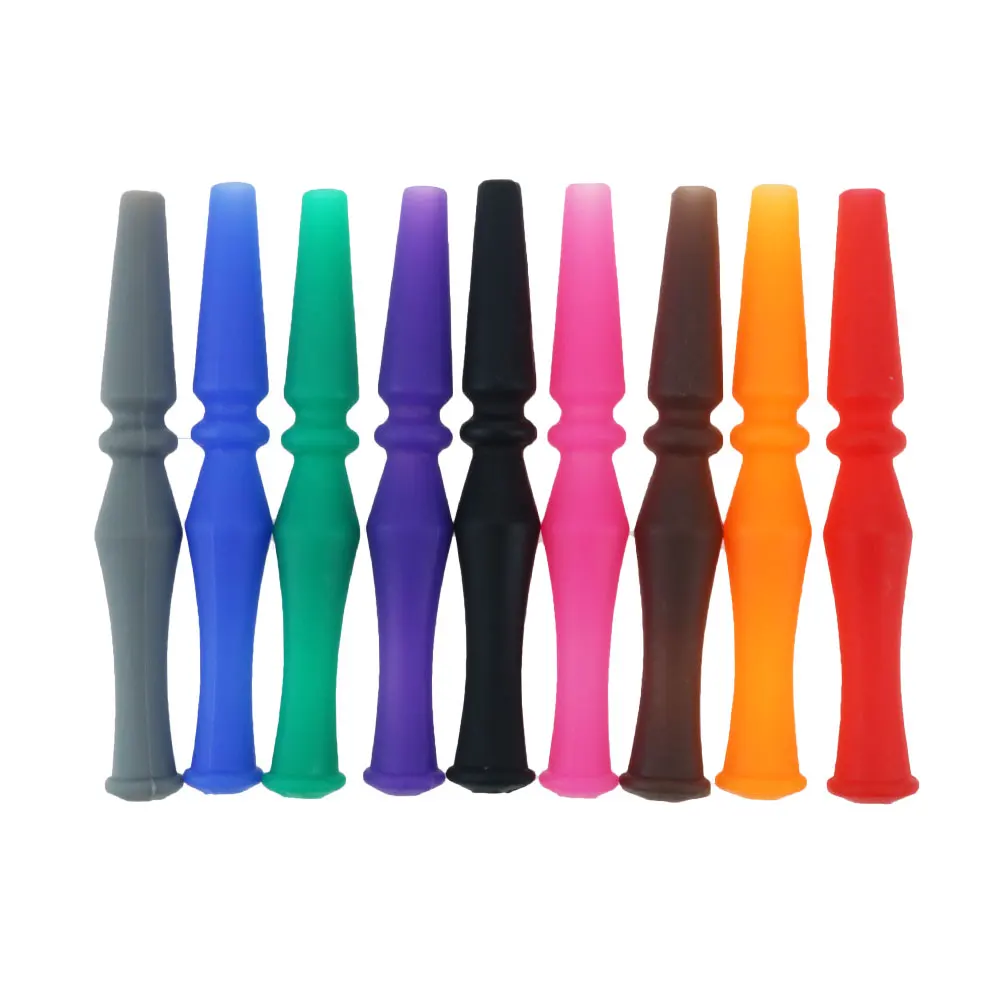

Silicone Hookah Mouth Tip Filters Disposable Colorful MOUTH TIPS For Shisha 95MM length Color Random