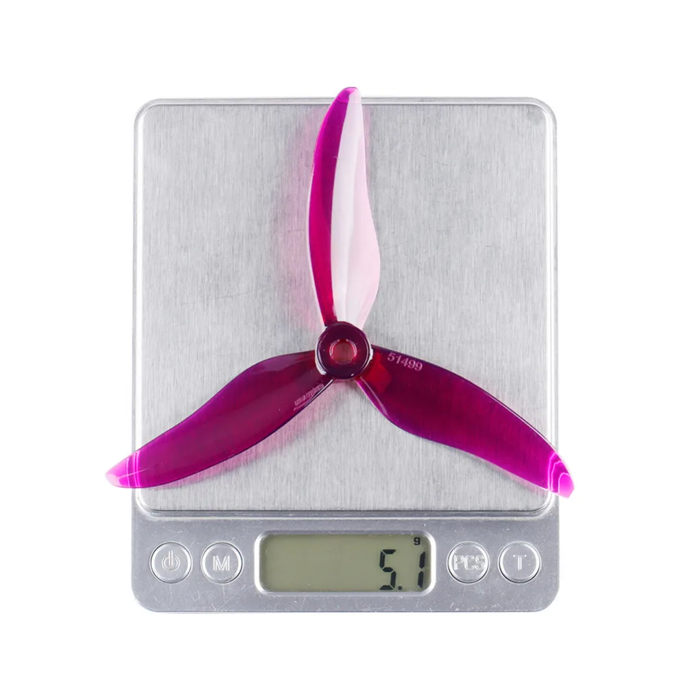 Gemfan 51499 5 дюймов tri blade/3 лезвия CW CCW Лопасти пропеллера совместимый 2205 2306