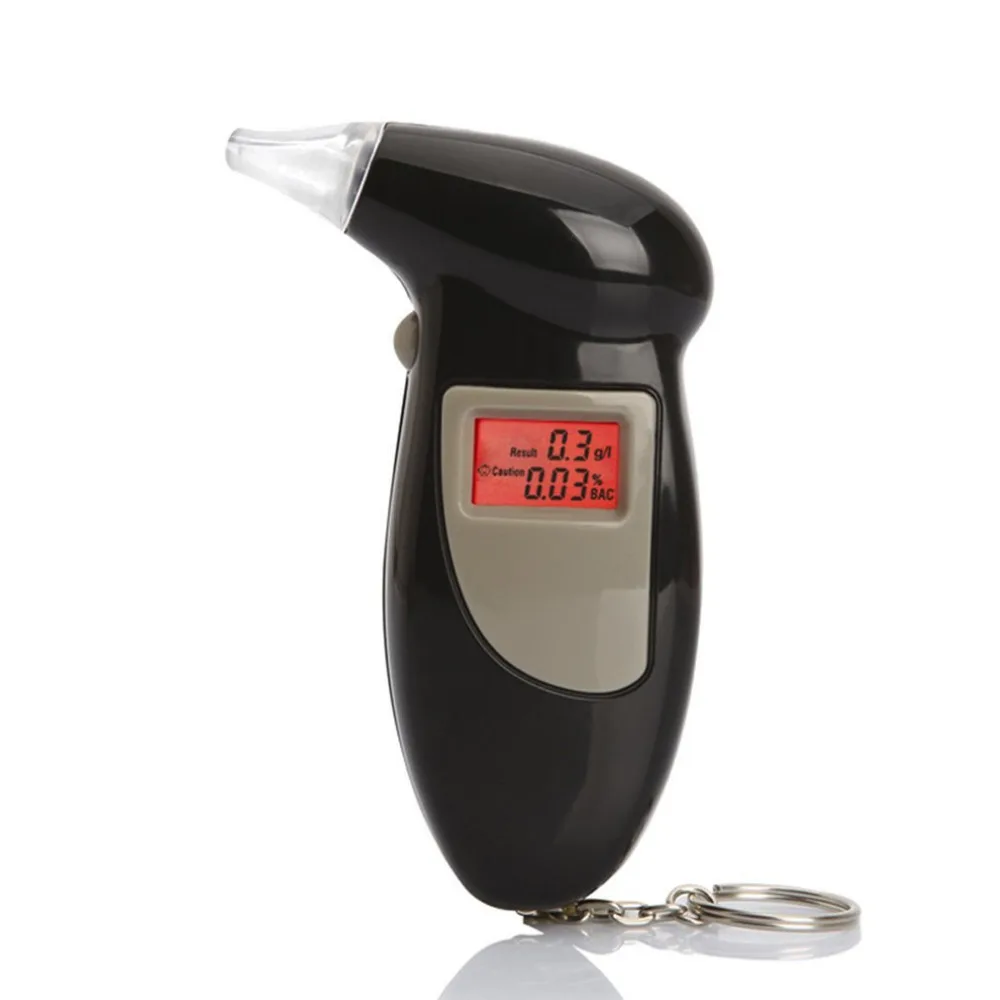 

New Digital Breath Alcohol Tester With Audible Alert Safe Driving With Key Chain Quick Response Alcohol Detector Breathalyzer