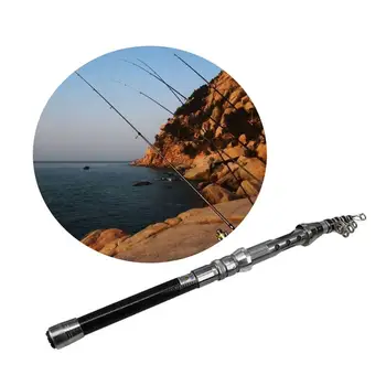 

1pc Portable Travel Fishing Rods Carbon Fiber Casting Fishing Rods Spinning Rods for Camping Leisure Fishing